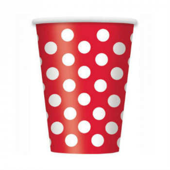 RED CUPS WITH WHITE POINT